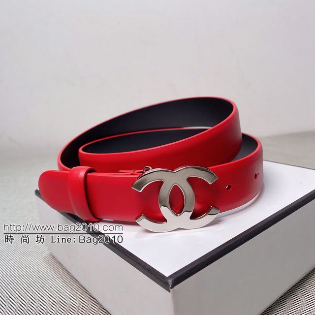 Chanel女士皮帶 香奈兒雙C時尚腰帶  jjp1898